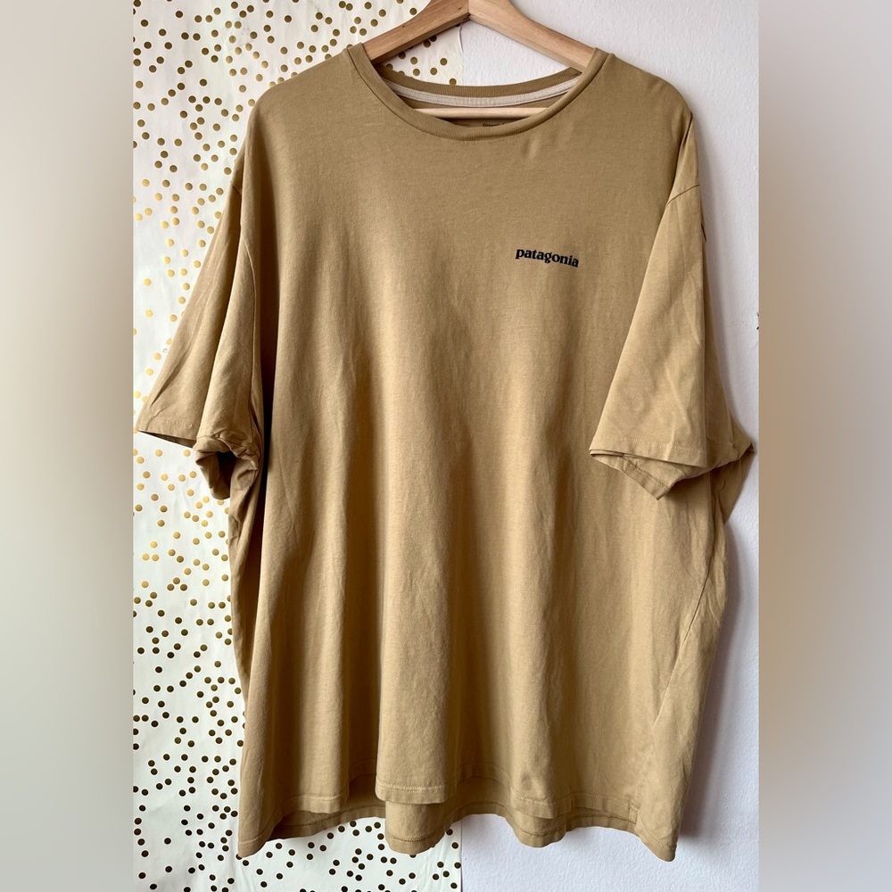 Patagonia Short Sleeve Organic Cotton Tee in Tan